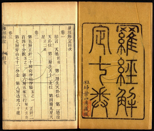 《罗经解定》七卷.附《罗经问答》一卷.古本.胡国桢著