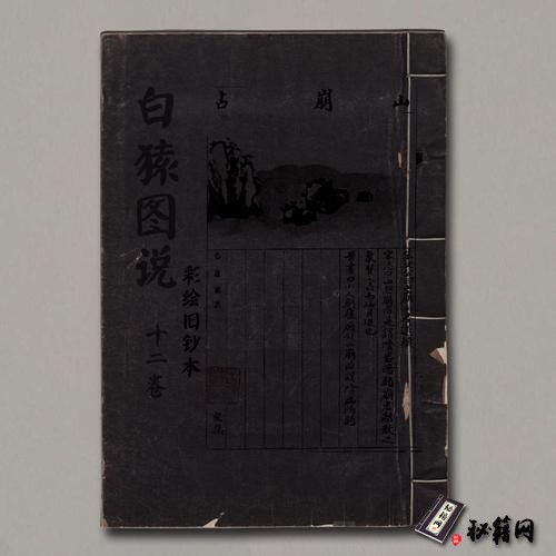 《白猿图说》12卷.彩绘旧钞本